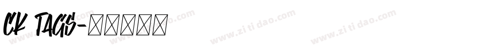 CK Tags字体转换